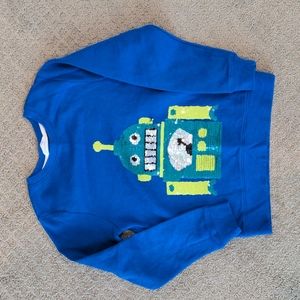 H&M robot sweatshirt with sequins